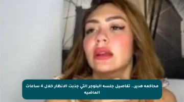 محاكمة هدير.. تفاصيل جلسة البلوجر التي جذبت الأنظار خلال 4 ساعات الماضية